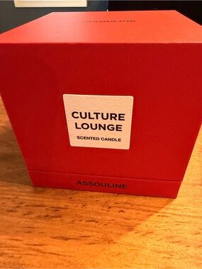 Assouline Red Culture Lounge Scented Candle Box